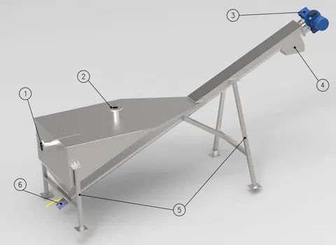 Modelo 3D del clasificador de arena de JTP