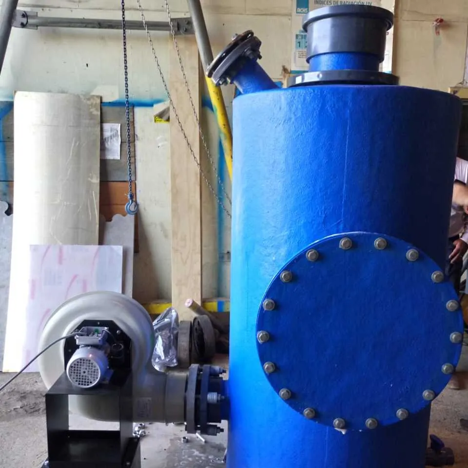 Filtro de carbón activado con ventilador centrífugo fabricado por JTP