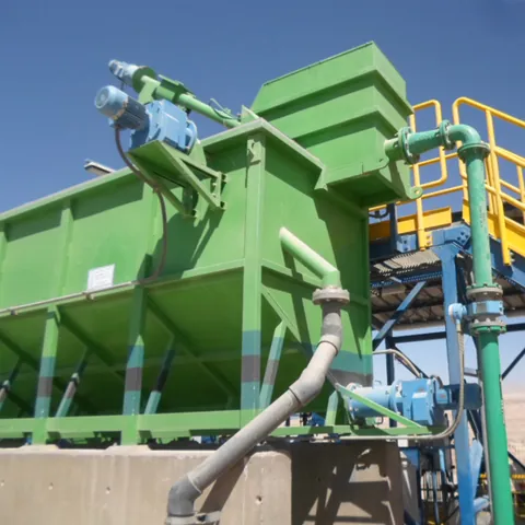 Planta de pretratamiento compacta con tornillos de extracción de arena
