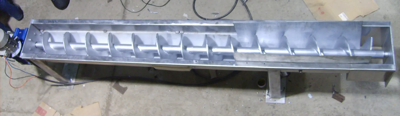 Modelo 3D del tornillo transportador lavador